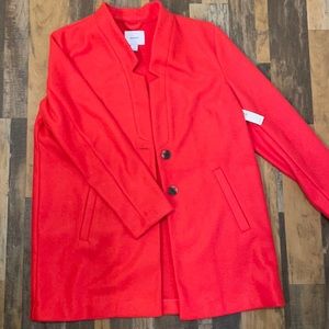 Large NWT Red Old Navy Dress Coat